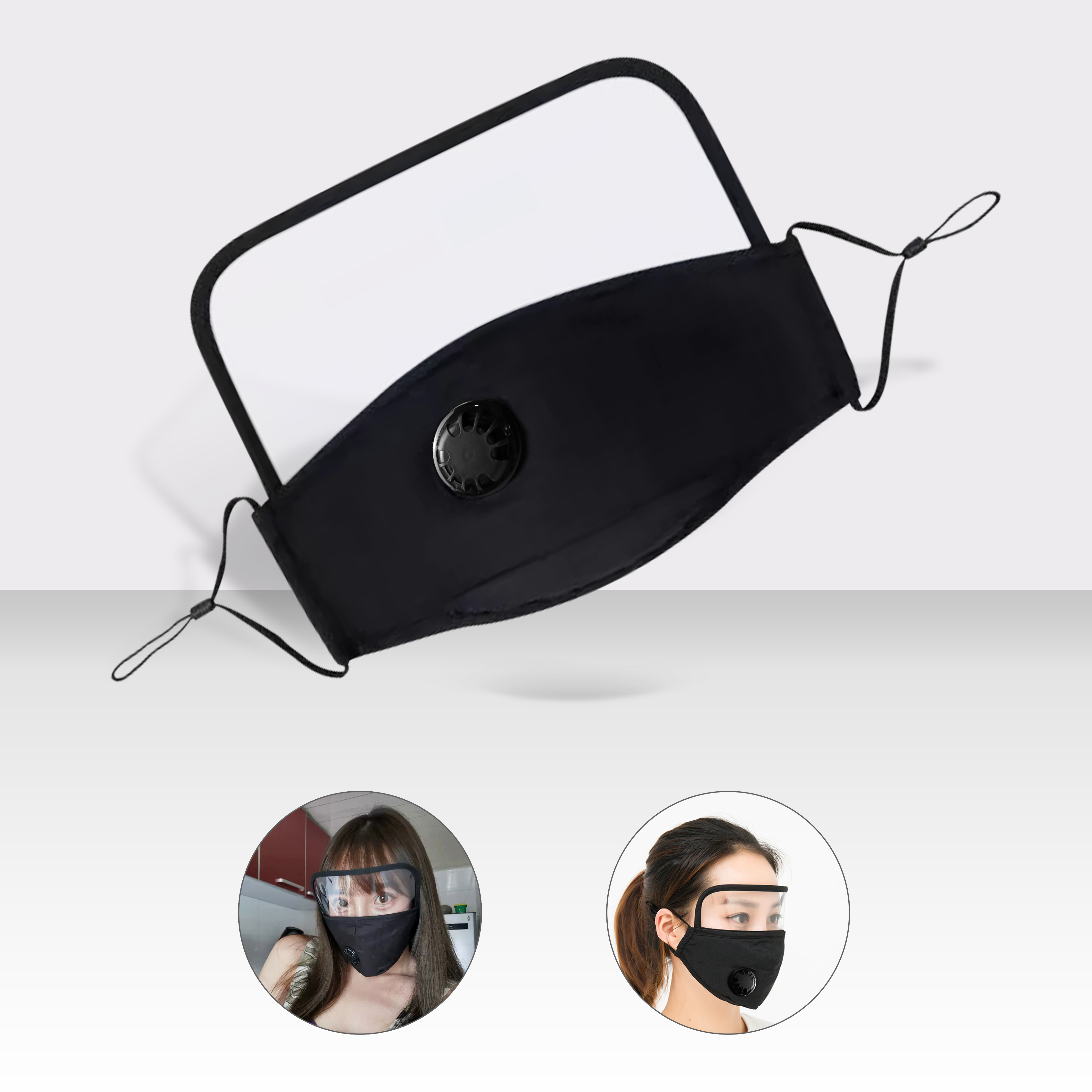 หน้ากากผ้า มีที่บังตา